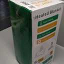 Electric Blanket Heated Queen, Soft Flannel 90"x84" Plaid Heating Blanket with 8 Hours Auto Off 10 Fast Heating Levels Machine Washable Sherpa Heated Blanket with Overheating Protection (Blue)