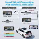 Backup Camera for Truck, 6.86" HD 1080P Rear View Monitor Kit, Wired Backup Camera System with Night Vision, 2 Channel, IP69K Waterproof, Optional Dual Bracket, Plug & Play for Car RV Trailer Tractor