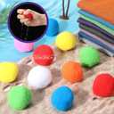 50 Pcs Reusable Water Balloons 2 Inch Water Balls Pool Games with 8 Pcs Cooling Towels Summer Outside Toys for Outdoor Fun Game Play