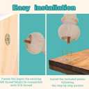 Wooden Unfinished Bun Feet 2 Inch for Dresser Legs Couch Sofa Cabinet Ottoman DIY Replacement Wood Furniture Legs Set of 4