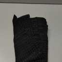 jinchan Valance Curtains for Kitchen Waffle-Weave Blackout Valance for Living Room Bathroom Bedroom Waffle Woven Textured Modern Farmhouse Window Curtain Rod Pocket One Panel 18 Inch Black