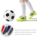 Marchare Boys Athletic Soccer Socks Knee High Socks Grip Sock Baseball Football Sock For Boys Girls (Black)