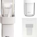 Portable Travel Toothbrush Case, Covered Toothbrush Cup Holders, Toothbrush and Toothpaste Travel Case, Toothbrush Storage Organizer Container for Traveling Bathroom(White) (White)