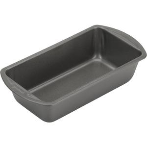 GoodCook Nonstick Loaf Pan Heavy-Duty Steel Bakeware with Easy-Clean Non-Stick Coating, Oven & Dishwasher Safe Pan for Meatloaf Breads Cakes Brownies Lasagnas Casseroles & More, 8 x 4-Inch, Gray