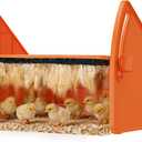 Heating Brooder Plate for Chicks Ducklings, Adjustable 3 Levels Temperature Brooder House for Keeping Poultry Warm(Orange, L)