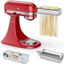 Pasta Maker Attachment for all KitchenAid Stand Mixer, including Spaghetti Cutter