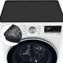 Washer and Dryer Covers, 27 x 27" Washer and Dryer Top Protector Non-slip Washing Machine Cover Silicone Rubber Mat Support Heat Washer Dryer Top Covers for Laundry Kitchen Home (1PC Black)