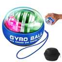 Torque-Ball Hand Exerciser, Wrist Power Gyro Ball, Curaball Hand Exerciser, Grip Strength Trainer, Hand Strengthening Devices, Wrist Strengthener, Finger Exerciser, Auto-Start Colorful Lighting