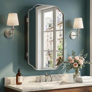 20"x26" Bathroom Medicine Cabinet Wall-Mounted Mirror with Storage
