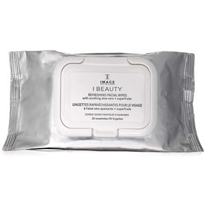 IMAGE Skincare, I BEAUTY Refreshing Facial Cleansing Wipes, Effectively Cleanse and Remove Makeup with Cucumber and Aloe Vera, 30 Count