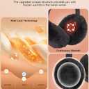 MUSICOZY Earmuffs Women's Winter Ear Warmers Muffs Soft 5.4 Bluetooth Muisc Earmuffs Covers for Jogging Skiing Skating Travelling Hiking Gifts_Black