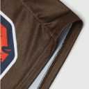 QJQ Men's Graphic Tees Short Sleeve Crewneck Oversized T Shirts Y2k Streetwear Summer Casual Tops (Brown, L)