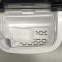 EUHOMY Nugget Ice Maker Countertop with Handle, Ready in 6 Mins, 34lbs Per Day, Removable Top Cover, Auto-Cleaning, Portable Sonic Ice Maker with Basket and Scoop, for Home/Party/RV/Camping (Black)