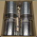 ZAVOOS 4 Pack Pasta Strainer, 5.5''D x 6''H Large Stainless Steel Mesh Spider Noodle Basket with Wood Handle, Fine Kitchen Food Skimmer Cooker for Spaghetti, Dumpling Boiling, Rinsing, Blanching