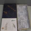 MAONAME Blue Decorative Tray, Plastic Serving Tray with Handles, Rectangular Moroccan Trays, Long Narrow Trays for Bathroom, Kitchen Counter, 13.8" X 6" X 1.57"