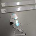 Under Cabinet Lighting 8 Inches Rechargeable Motion Sensor Light Indoor, 3 Color Dimmable Closet Light Battery Operated, USB Stick on LED Magnetic Under Counter Lights for Kitchen Stair, 3 Packs