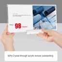 Magnetic Sign Holder Grip Holder (Acrylic Base 500*200mm/19.69*7.87inches)
