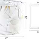 Printing Leaf Lamp Shade Medium Drum Table Lampshade, 13" Top x 13" Bottom x 10" High(Spider), Ideal for Livingroom, Bedroom, Floor Lamps, Modern Linen Lamp Shades Decor, Assembly Required, By GO&SO