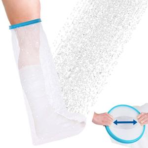 Extra Long Full Leg Cast Cover for Shower, 100% Waterproof Reusable Adult Protector, Shower Bandage Wound Showering for Broken Leg Foot Ankle Crutch Wound Burns Care Supplies
