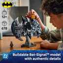 LEGO DC Batman: Batman Logo Building Toy - Super Hero Bedroom Decor for Kids, Boys & Girls, Ages 12+ - with Classic & Golden Batman Minifigures - Gift Idea for Birthdays & Fans - 76330