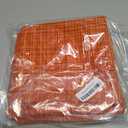 Kevin Textile Pack of 2 Decorative Outdoor Waterproof Throw Pillow Covers Stripe Square Pillowcases Fall Decorative Modern Cushion Cases for Patio Couch Bench 18 x 18 Inch Orange