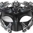 Men's masquerade black masks Venice masks are used for Halloween masks, carnival masks, and Easter parties.