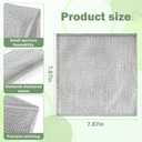 12PCS Non-Scratch Wire Dishwashing Rags, Multipurpose Wire Dishcloth, Silver Wire Cleaning Cloths for Home/Kitchen (Silver, 7.87 x 7.87 inches - 12PCS)