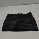 SweatyRocks Women's Leather Mini Skirts Low Waist Bodycon Party Skirts Streetwear (Medium, Black)