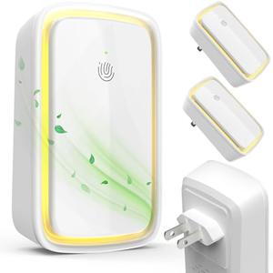 Plug In Air Ionizers Negative Ion Technology Air Purifier for Home & Office, Quiet Negative Ion Air Freshener for Small Rooms, Bedrooms, Living Rooms, 4-Pack