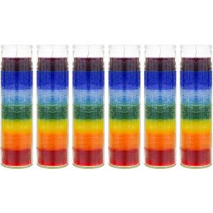 Mega Candles Devotional Vigil Prayer Wax Candle 6 Count 2" x 8", 6 Pieces