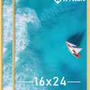 16x24 Picture Frame Set of 2, Scratch-Proof Gold Frame Lightweight yet Sturdy Display Poster Artwork 16 x 24 Horizontally/Vertically - Slide-In Strips|2 Packs|Gold|16"x24"