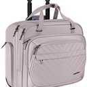 VANKEAN Rolling Laptop Bag Women with Wheels, 15.6 Inch Rolling Briefcase for Women, Water Repellent Overnight Computer Bag with RFID Pockets for Travel Business Work, Light Dusty Pink