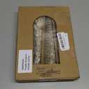 4 Pcs 10 Inch Christmas Tree Candles, Premium Natural Unscented Beeswax Christmas Tree Shaped Taper Candles with Cotton Wick, for Xmas Holiday Decor Party Banquet, Gold