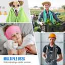 Cooling Towels - 8 Pack Cooling Towel(40"x12"), Cooling Towels for Neck and Face, Microfiber Soft Breathable Cooling Towel for Hot Weather