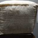 ZICOTO Beautiful Boucle Pouf Ottoman and Foot Rest - Elevate Your Living Room Decor with Lightweight Comfort and Charm - A Round Modern Foam Filled Foot Stool Perfect to Rest Your Feet (Beige)