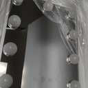 COOLJEEN Vanity Mirror with Lights, 9 Led Bulbs Lighted Makeup Mirror with Detachable 10X Magnification Mirror, Hollywood Mirror 3 Color Lights Tabletop Makeup Mirror, 360Rotation