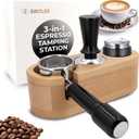 SIRCLES Espresso Tamping Station 58mm - Premium 3-in-1 Espresso Tamper Station, Distributer and Portafilter Holder - Espresso Organizer Station