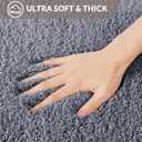 Exclusivo Mezcla Bathroom Rugs Mat 24x36, Extra Soft Non Slip Absorbent Water Microfiber Bath Rugs, Machine Washable Quick Dry Bath Mats for Bathroom Floor, Shower, Home Decor, Solid Grey