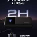 INIU Power Bank, 25000mAh 100W USB C Laptop Portable Charger, PD QC Fast Charging 3-Output Battery Pack, Travel Charger for Laptop MacBook iPad Tablet Steam Deck iPhone 17 16 15 14 Pro Samsung S25 etc