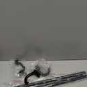 Wrap Around Curtain Rods,Black Curtain Rods 28 to 48 Inch,5/8 Inch Adjustable Blackout Curtain Rod Set,Room Darkening Single Window Rod,Metal Thicken Hidden Curved Drapery Rod 28-48",Matte Black