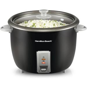 Hamilton Beach Rice Cooker & Food Steamer, 30 Cups Cooked, 15 Cups Uncooked