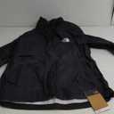 THE NORTH FACE Womens Venture 2 Waterproof Hooded Rain Jacket (Standard and Plus Size), TNF Black, Large