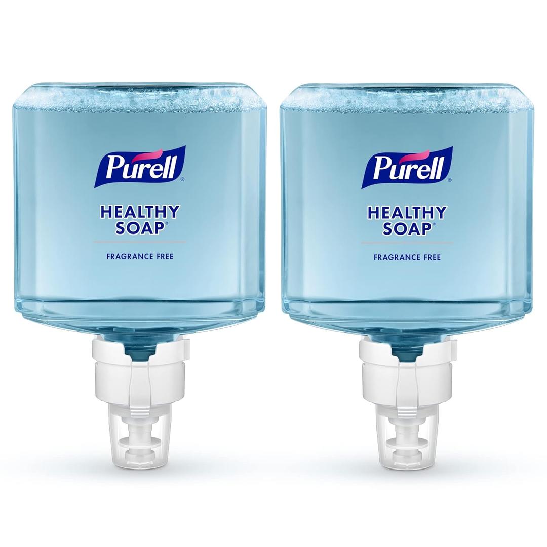 PURELL Brand HEALTHY SOAP Gentle and Free Foam, Fragrance Free, 1200 mL Refill for PURELL ES8 Automatic Soap Dispenser (Pack of 2) - 7772-02 - Manufactured by GOJO, Inc. (40.8 Fl Oz (Pack of 2))