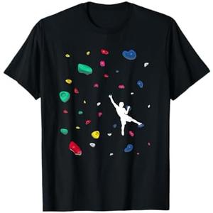 Climbing Boulder Wall Rock Climber Bouldering T-Shirt, L