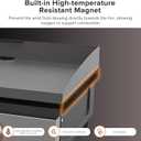 Wind Guards for Blackstone 22 Inch Griddle, Magnetic Stainless Steel Wind Screen for Blackstone Grill, Griddle Accessories for Blackstone 22" Protect Flame Hold Heat (22inch-Black)