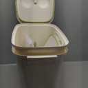 Rice Storage Dispenser 40-50 lbs, Large Food Storage Bin with Measuring Cup, Keep Fresh, Kitchen Storage for Dog Food Storage Container 25 lbs, Green (20L-A) 2 Pack