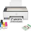 HP Smart Tank 5103 Wireless All-in-One Ink Tank Printer, Scanner,2 Years of Ink, 100 Sheets of Photo Paper Included, Cartridge-Free, Refillable, AI-Enabled (5D1B2A)