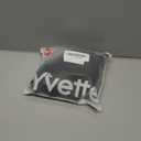 Yvette Front Closure Sports Bras for Women High Support Large Bust Supportive Sports Bra High Impact for Running (Medium, Black)