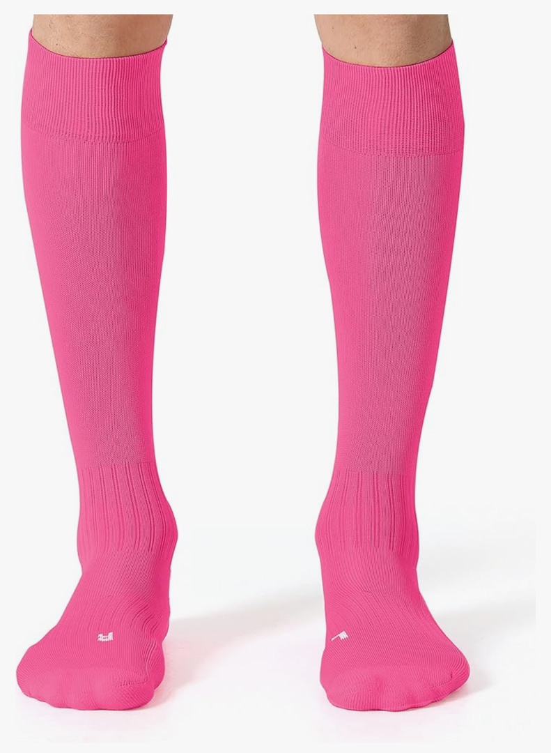 CS CELERSPORT 2 Pack Soccer Softball Baseball Socks for Youth Kids Adult Multi-Sport Compression Socks, M