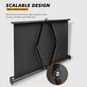 50 Inch Projector Screen Pull Down, 16:9 Projector Screen Retractable Tabletop Screen Tripod Stand for Home Theater Meeting Room, School Indoor Outdoor Ceiling Wall Mount Upgrade